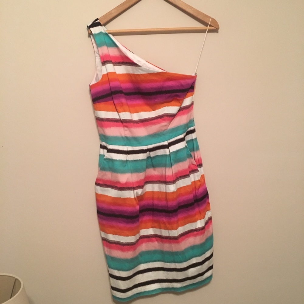 Rainbow One Shoulder Dress